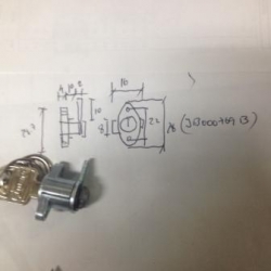 Fechadura Caixa Ferramentas  Motorizada com 2 chaves